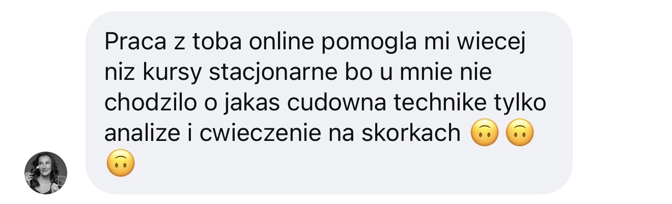 Opinia kursantki 1