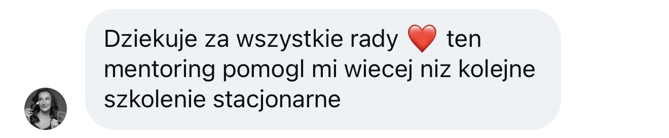 Opinia kursantki 2
