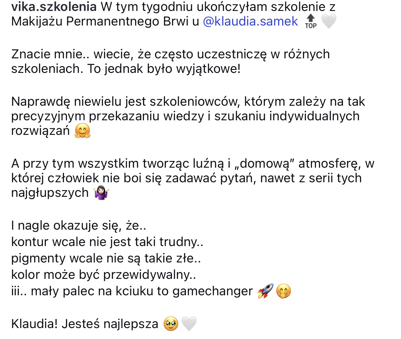 Opinia kursantki 7